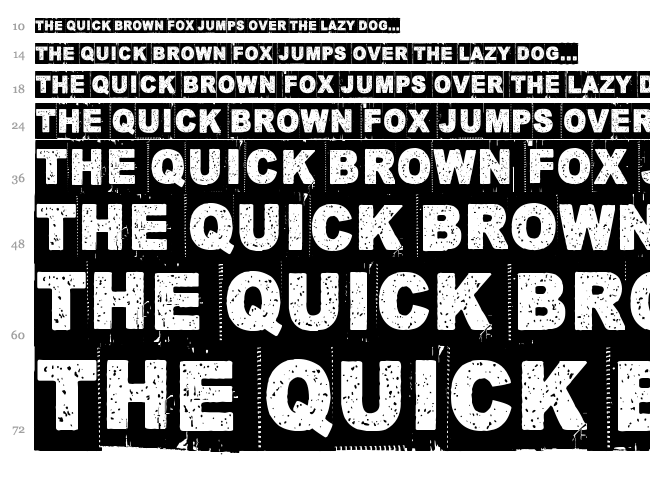 Corner Dark font waterfall